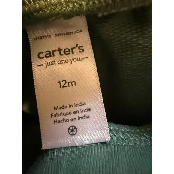 Carters Baby Boy 12 Months Alligator Outfit - Picture 3 of 5